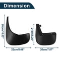 thumbnail image 3 of Unique Bargains Mud Flaps Splash Guards for Volkswagen Passat B6 2006-2010 W/Mount Accessories Mud Guards Front and Rear 1 Set, 3 of 6