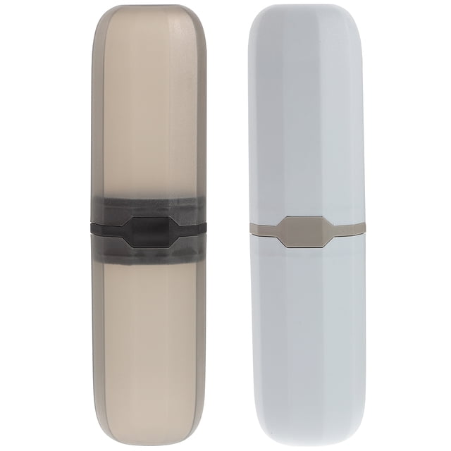 Shisuyan 2Pcs Toothbrush Protective Cover Portable Toothbrush Case Capsule Case for Travel Outdoor