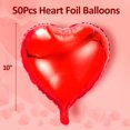 thumbnail image 3 of Kit de decoración Kortes con forma de corazón rojo, 50 unidades, 25 cm, lámina, 3 of 6
