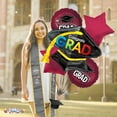 thumbnail image 6 of PMU Congrats Grad Cap Balloon Bouquet | Graduation Decoration Mylar Balloons | Graduation Balloons Class of 2024 Decor | Celebrate Success with Vibrant Graduation Balloons | Burgundy (5/Pkg) Pkg/1, 6 of 7