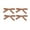Copper, variant on 3.25 Inch Satin Ribbon Hair Bows with Alligator Clips, Set of 4