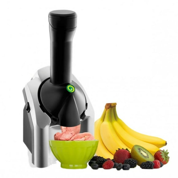 200w Home Ice Cream Maker Fruit Soft Serve Maker Energy-Saving Electronic Ice Cream Machine Silver US Plug