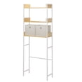 thumbnail image 2 of Organizador para Baño sobre Inodoro de Altura Ajustable con Repisas y Cajas de Tela , Estante Ahorrador de Espacio, 2 of 7