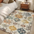 thumbnail image 6 of Farmhouse Morocco Washable Rug 4x6 Area Rug for Living Room Bedroom Non Slip Indoor Floor Rectangle Carpet Soft Low Pile Large Boho Abstract Shabby Texture Art Entryway Rugs for Dining Room Office, 6 of 9