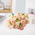 thumbnail image 3 of Mdesiwst 1 Bouquet Artificial Rose 10 Forks Exquisite Lifelike Easy Care Decorative Simulation Flower, 3 of 7