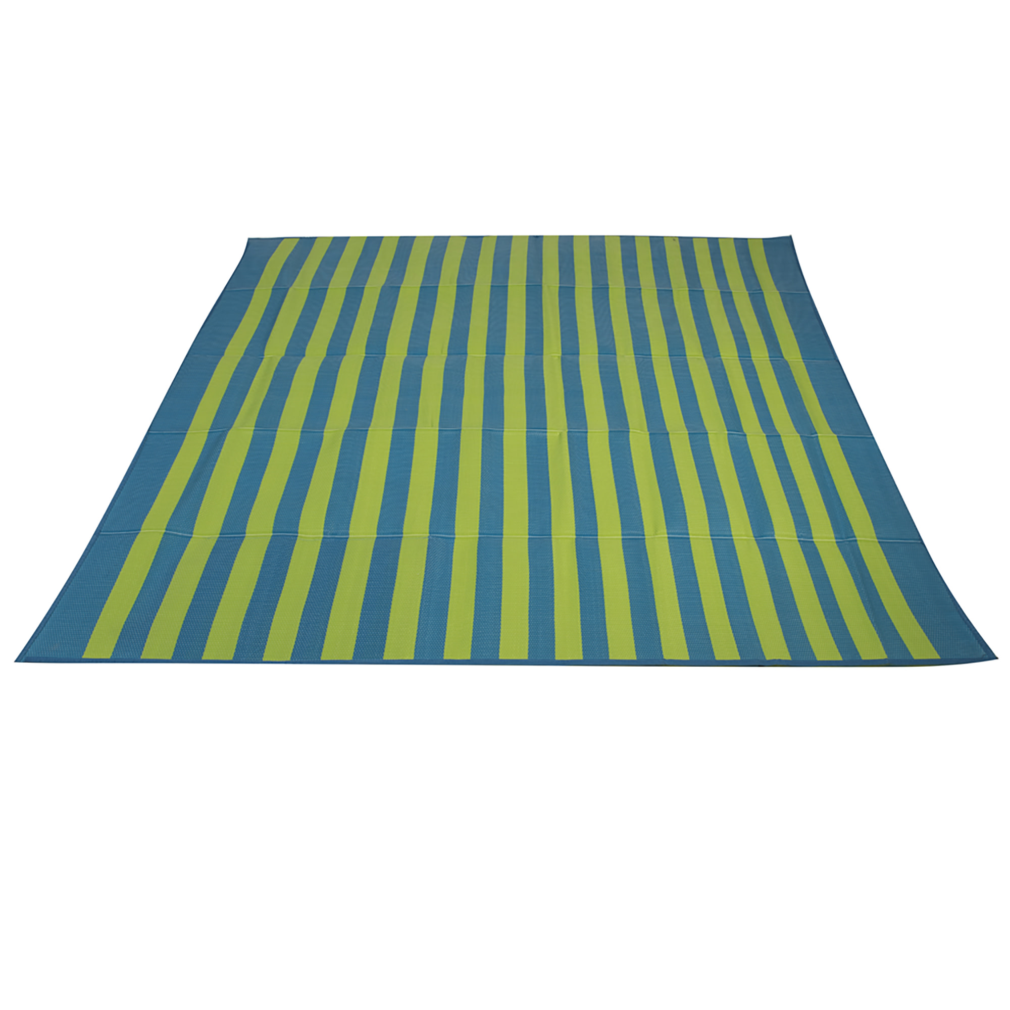 Ozark Trail Lightweight Turquoise/Green Beach Mat with Carry Straps, 70"x70" - image 4 of 5