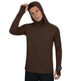 thumbnail image 6 of BRGZLK UPF50+ Long Sleeve Hooded Sun Protection Shirt For Men Thumb Hole Watch Window Quick Dry Breathable For Summer Fishing Outdoor Hiking Beach Casual, 6 of 7
