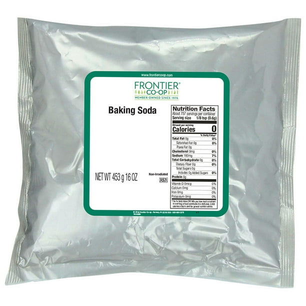 Baking soda nutrition label