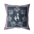 thumbnail image 5 of Amrita Sen Clover Leaf Floral Broadcloth Indoor Outdoor Blown and Closed Pillow Maroon Green, 5 of 5