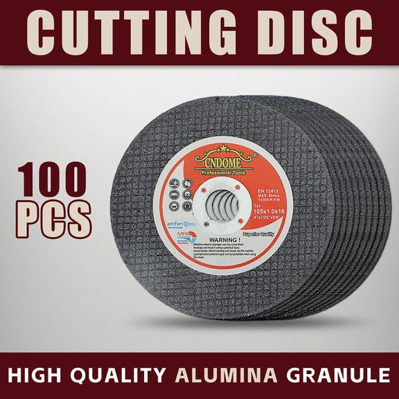 findmall 100 Pack 4"x.040"x5/8" Cut off Wheel -Metal & Stainless Steel Thin Cutting Discs