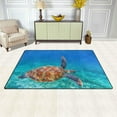 thumbnail image 3 of Dreamtimes Lightweight Soft Area Rugs 60 x 39 inch (5'x 3'3"), Turtle Under The Sea Floor Mat for Kids Playing Room Hardwood Floor Living Room Nursery Rugs, 3 of 6