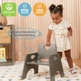 thumbnail image 5 of ECR4Kids Stackable Wooden Toddler Chair, 8in, Grey Wash, 2-Pack, 5 of 9