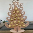 thumbnail image 4 of Deeceymbur Wooden Heart-shaped Love Chocolate Frame Decoration Heart Wedding Display Stan, 4 of 4