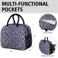 thumbnail image 6 of Womens Leopard Pattern Purple Lunch Box for Work,Insulated Lunch Bag for Women,Loncheras Para Mujer,Leakproof Adult Lunch Bag for Work,Beach,Travel,Picnic,Camping, 6 of 7