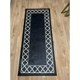 thumbnail image 2 of Edged Kitchen Rug, Decorative Kitchen Carpet, Machine Washable Soft Non Slip Kitchen Rug, Black Kitchen Mat, Stain Resistant Kitchen Rug 60x18in/5x1.5ft, 2 of 4