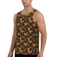 thumbnail image 2 of KLL Festive Squirrels Dark Forest Print Men's Muscle Gym Workout Stringer Tank Tops Bodybuilding Fitness T-Shirts Tank Tops Men-XX-Large, 2 of 7