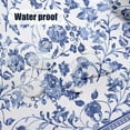 thumbnail image 5 of Oval Tablecloth - 60 x 84 Inch Blue Floral Rustic Tablecloth Classic French Village Printed Fabric Table Cover Farmhouse Decoration,Suitable for Restaurants, Kitchen,Indoor and Outdoor Dining, 5 of 6