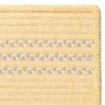 thumbnail image 2 of 9' x 11' Yellow and White Solid All Purpose Handcrafted Reversible Rectangular Area Throw Rug, 2 of 2