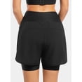 thumbnail image 2 of QUALICOS Shorts de Bicicleta de Montaña para Mujer 4D Acolchados Shorts de Ciclismo Shorts de Ciclismo MTB Bicicleta Shorts de Ciclista para Mujer Bolsillos con Cierre, 2 of 8