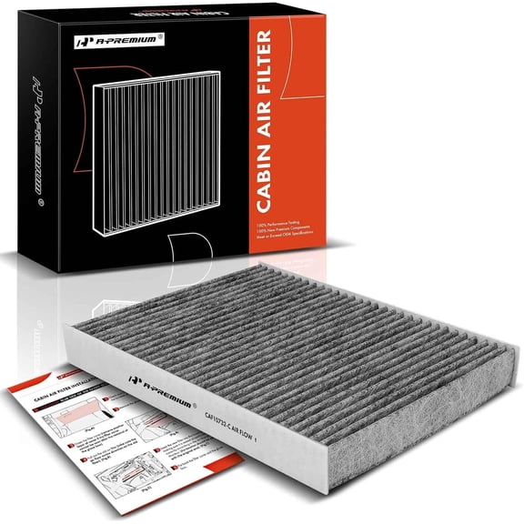 A-Premium Cabin Air Filter with Activated Carbon Compatible with Hyundai Veracruz 2007-2012 Replace# 971332B005 971333J000