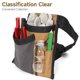thumbnail image 5 of Bolsa de almacenamiento de herramientas para exteriores portátil con varios bolsillos riñonera de lona, 5 of 6