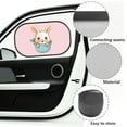 thumbnail image 6 of Yuyamidu Rabbit Car Window Shades for Kids 2 Pack Cute Side Window Sun Shade for SUV Sedan Truck Pink Baby Sunshade for Car Back Window Shield and Sun Protection Sun Visor, 6 of 7