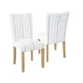 thumbnail image 3 of HomePop Classic Parsons Dining Chair -Blue Farmhouse Stripe (Set of 2), 3 of 11
