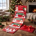 thumbnail image 2 of Christmas Red Envelopes with 6 Cash Slots,Holiday Money Card Holder with Gift Box for Santa Exchange Teacher Kids Gift, 2 of 8