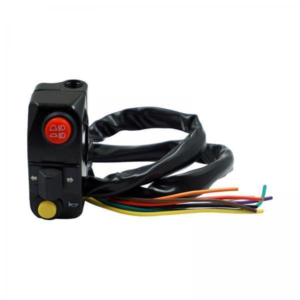 Interruptor del manillar,Interruptor de manillar de cicleta,interruptor de bocina universal,Interruptor de luz de señal 3 en 1 para de cross y scooter de 22 mm,Interruptor de montaje