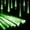 Green, variant on Rain Lights, Meteor Lights,Meteor rain Lights 50cm 10 Tube Solar rain Lights with for Christmas Parties Wedding Christmas Tree