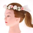 thumbnail image 3 of Diadema nupcial BLESIY flor decoración sombreros rosa, 3 of 8