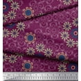 thumbnail image 3 of Soimoi Velvet Fabric Floral & Paisley Decorative Decor Fabric Printed Yard 58 Inch Wide, 3 of 3
