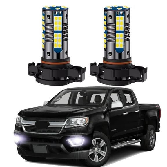 2pcs LED Fog Lights Fits For Chevrolet Colorado 2015 2016 2017 2018 6000K White Front Fog LED Bulbs