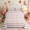 thumbnail image 2 of Erosebridal Christmas Full Size Comforter Sets Pattern Bedding Comforter Set, Magenta Black 3pcs 1 Comforter and 2 Pillowcases, Xmas Reversible, 2 of 6