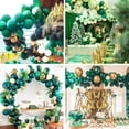 thumbnail image 5 of Dark Green Balloons 50 pcs 12 Inch and 120 pcs 5 Inch Hunter Emerald Forest Green Latex Helium Balloons for Graduation Christmas Mardi Gras Jungle Safari Birthday Party Decorations Green-F14, 5 of 12