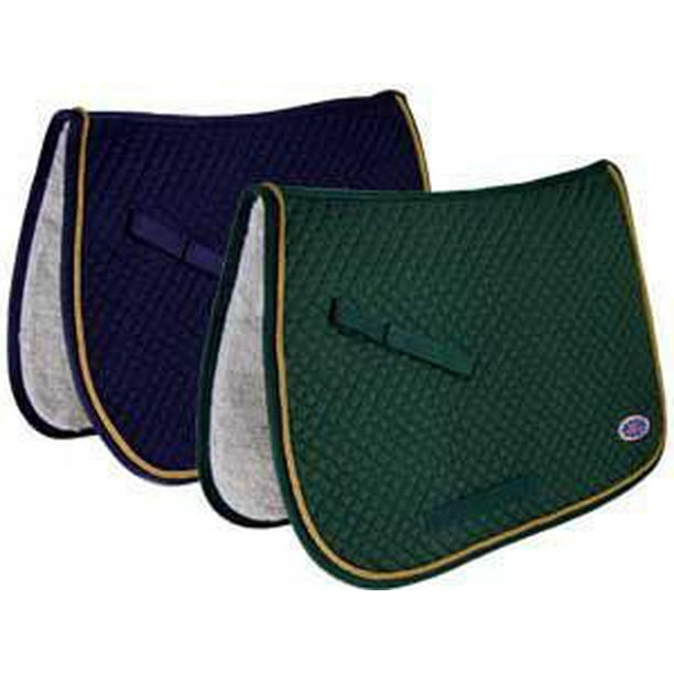 Derby All Purpose English Saddle Pad with Fleece Padding & Gold Rope
