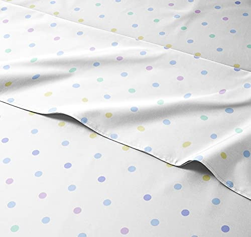 Polka Dot Sheet Set, Girls Sheets, Kids Sheets, Full Size Kids Sheets
