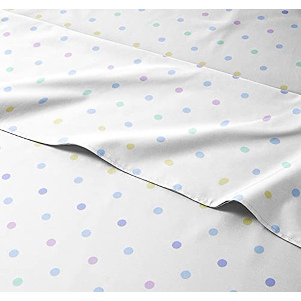 Polka Dot Sheet Set, Girls Sheets, Kids Sheets, Full Size Kids Sheets