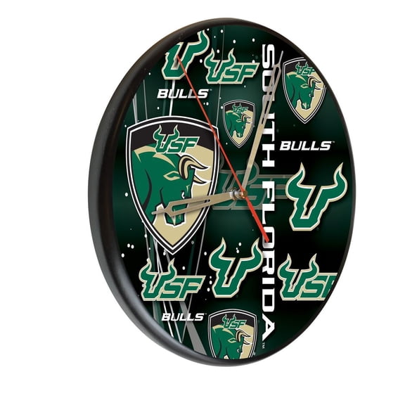University of South Florida 13" Solid Wood Clock
