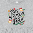 thumbnail image 4 of Inktastic Jesus is the Reason for the Season Christmas Bells and Stars Girls Baby Dress, 4 of 5