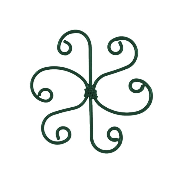 Estabilizador de Marco Metálico de Soporte de Escalada de Plantas para Plantas de Apoyo, 16.5x16.5 cm / 6.49x6.49 In, Varilla de Soporte Verde