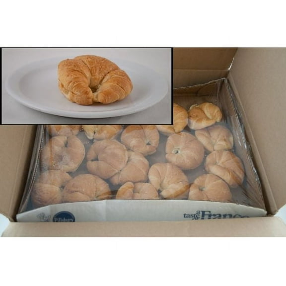 General Mills Pillsbury Baked Butter Curved Sliced Croissant, 1.5 Ounce - 96 per case.