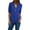 Blue, variant on Womens Polo Shirts Short Sleeve Button Women Ladies Clothing Loose Shirt Chiffon Zipper Long Sleeves Plus Size Tops Half Zip Pullover Women, Armygreen L