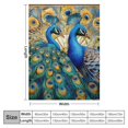 thumbnail image 4 of WERPE Peacock Throw Blanket for Women, Colorful Peacock Decor Print Soft Cozy Sofa Bed Blanket, Kids and Adults Peacock Lovers Gifts  White, 4 of 6