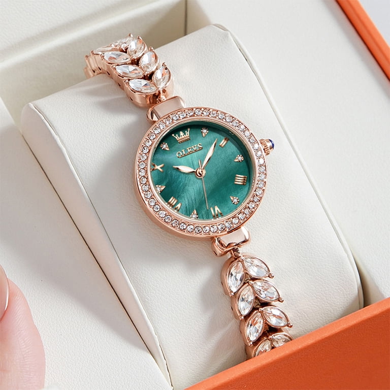 OLEVS Watches for Women Fashion Dress Analog Quartz Rose  display picture 1