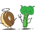thumbnail image 2 of CafePress - Donuts And Beoccoli - Scroll Ornament, 2 of 3