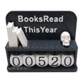 thumbnail image 1 of Tarjeta de recuento de lectura anual, lectura impresa en 3D (con capacidad para registrar hasta 9999 libros), estantería/escritorio de lectura hecho a mano, 1 of 5