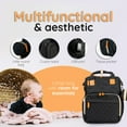 thumbnail image 4 of Baby Diaper Bag with Changing Station, Baby Travel Bag, Best Diaper Bag, Baby Bags, Baby Backpack Diaper Bag, Baby bag backpack, Large Diaper Bag Backpack (Black), 4 of 4