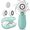 Green, variant on Facial Cleansing Brush Electric Facial Exfoliating Massage Brush with 3 Cleanser Heads and 2 Speeds Adjustable for Deep Cleaning, Removing Blackhead, Face Massaging