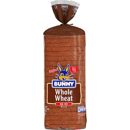 Bunny Whole Wheat Bread, 16 oz